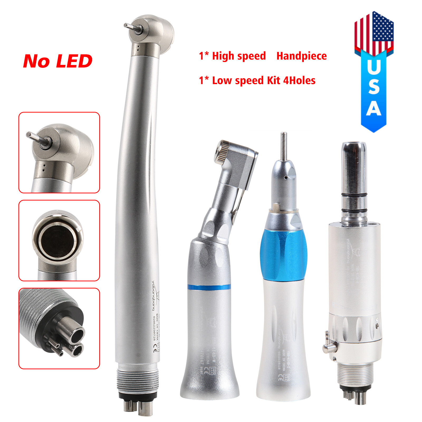 NSK Style Dental High Low Speed Handpiece / Kit 2/4 Holes Air Turbine