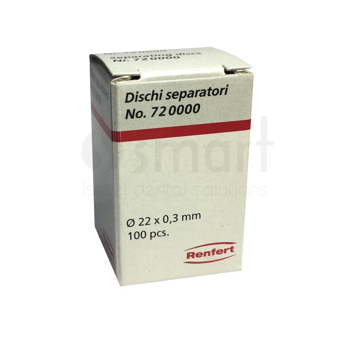Dental lab Standard separating Renfert metal ceramic cutting discs 100 pc 720000