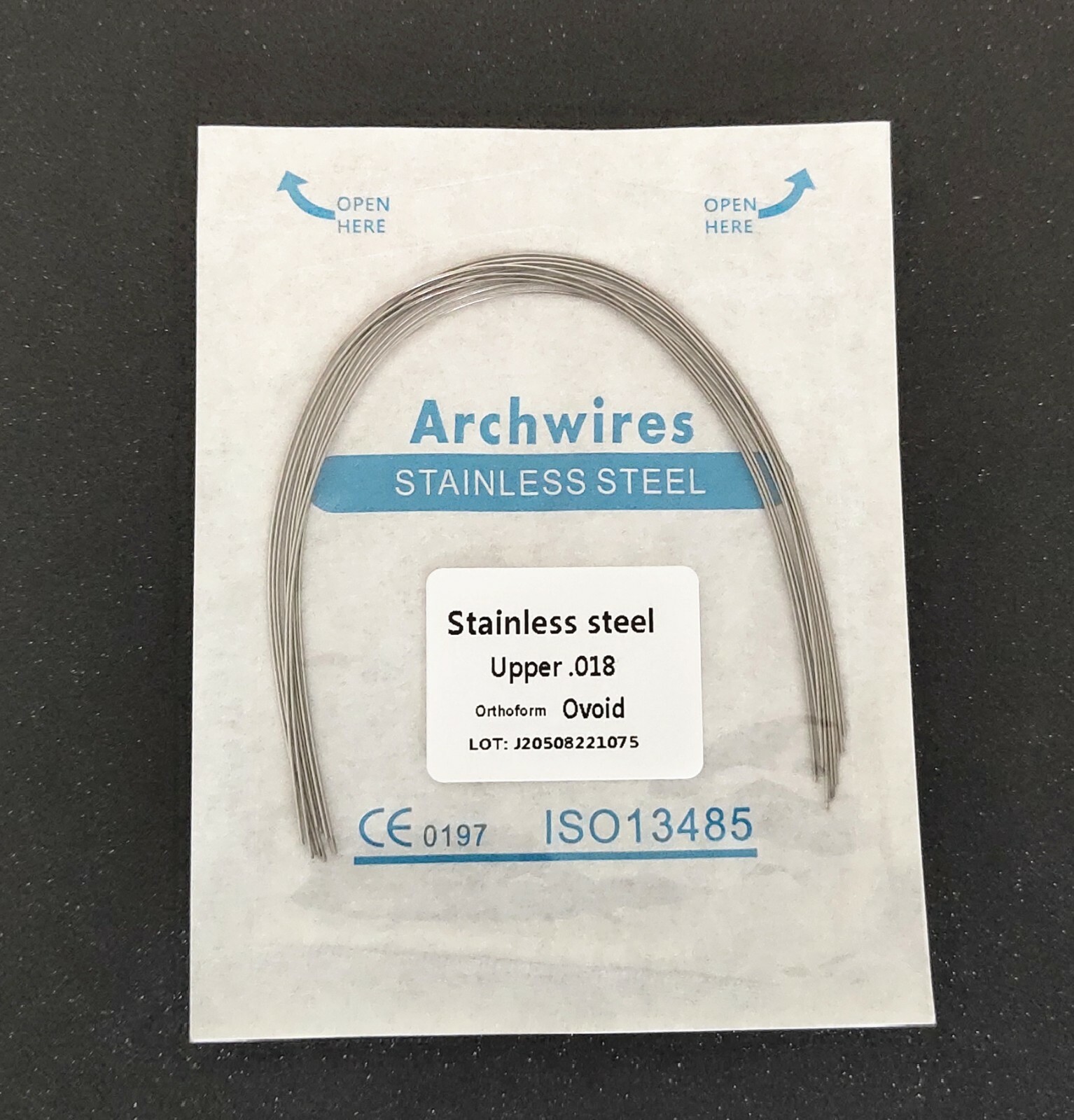 Dental Orthodontics Arch Wire Stainless Steel Round Wire Ovoid Form 10Pcs/Pack