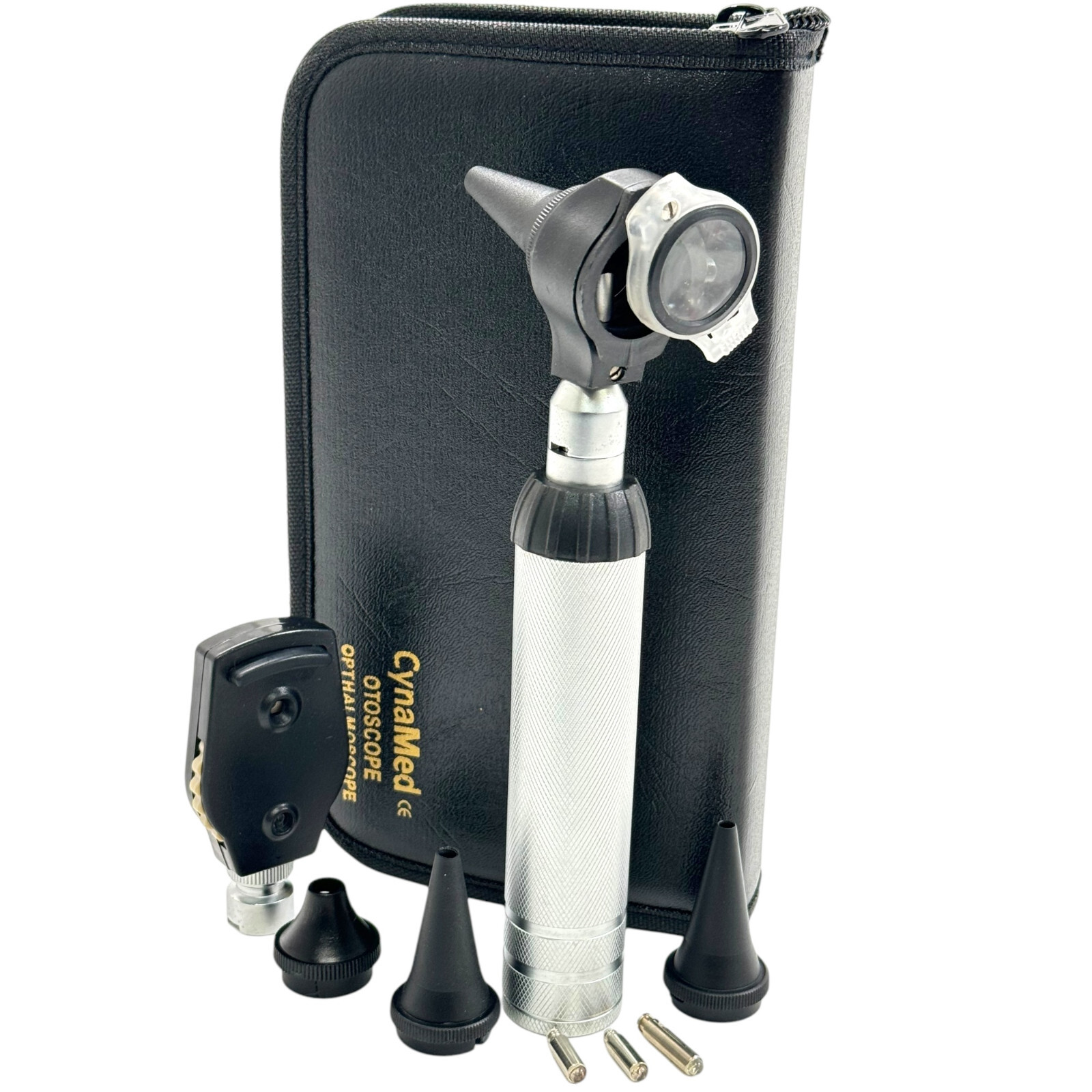 ENT DIAGNOSTIC OTOSCOPE + OPHTHALMOSCOPE + EXTRA SPECULA + 2 FREE EXTRA BULBS