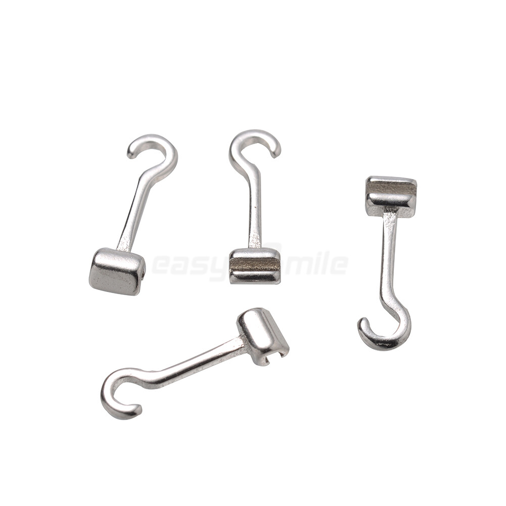 10Pcs Dental Orthodontic Crimpable Hooks Stainless Steel Hooks Short/Medium/Long
