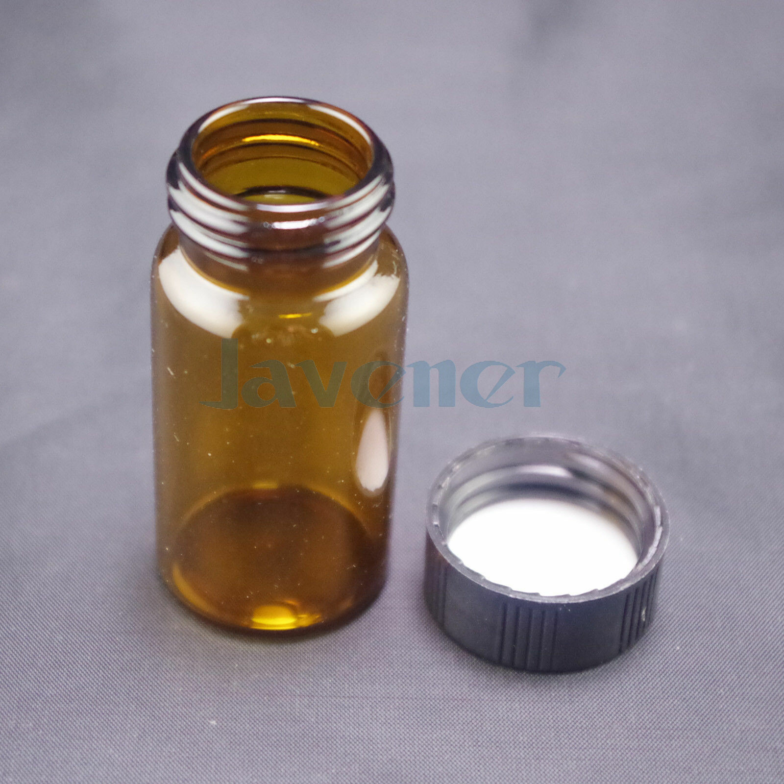 10pcs 3/5/10/20/30/40/50ml Sample Bottle Brown Glass Screw
