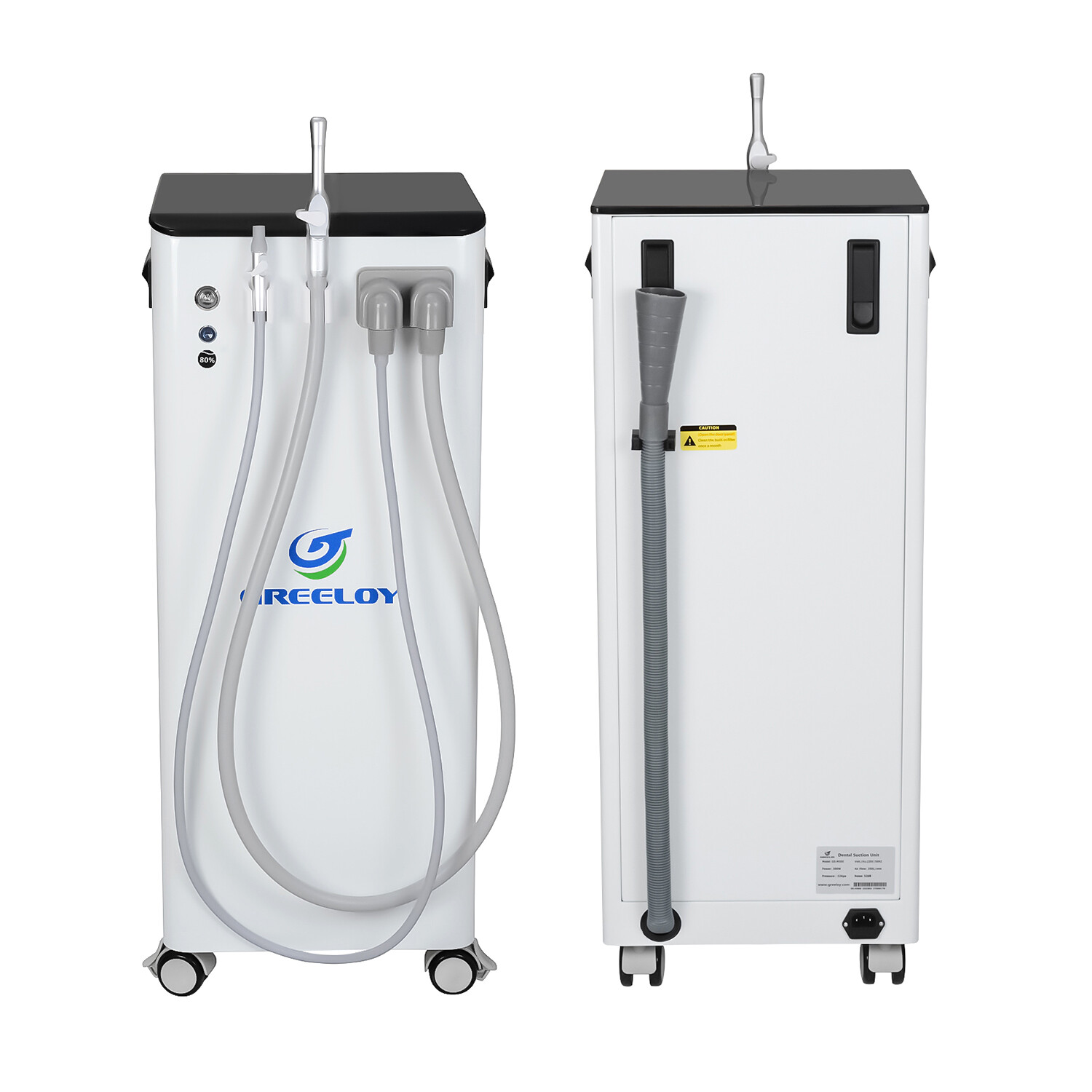 GS-M300 Portable Dental Vacuum Suction Unit 300W Mobile Suction Device Aspirator