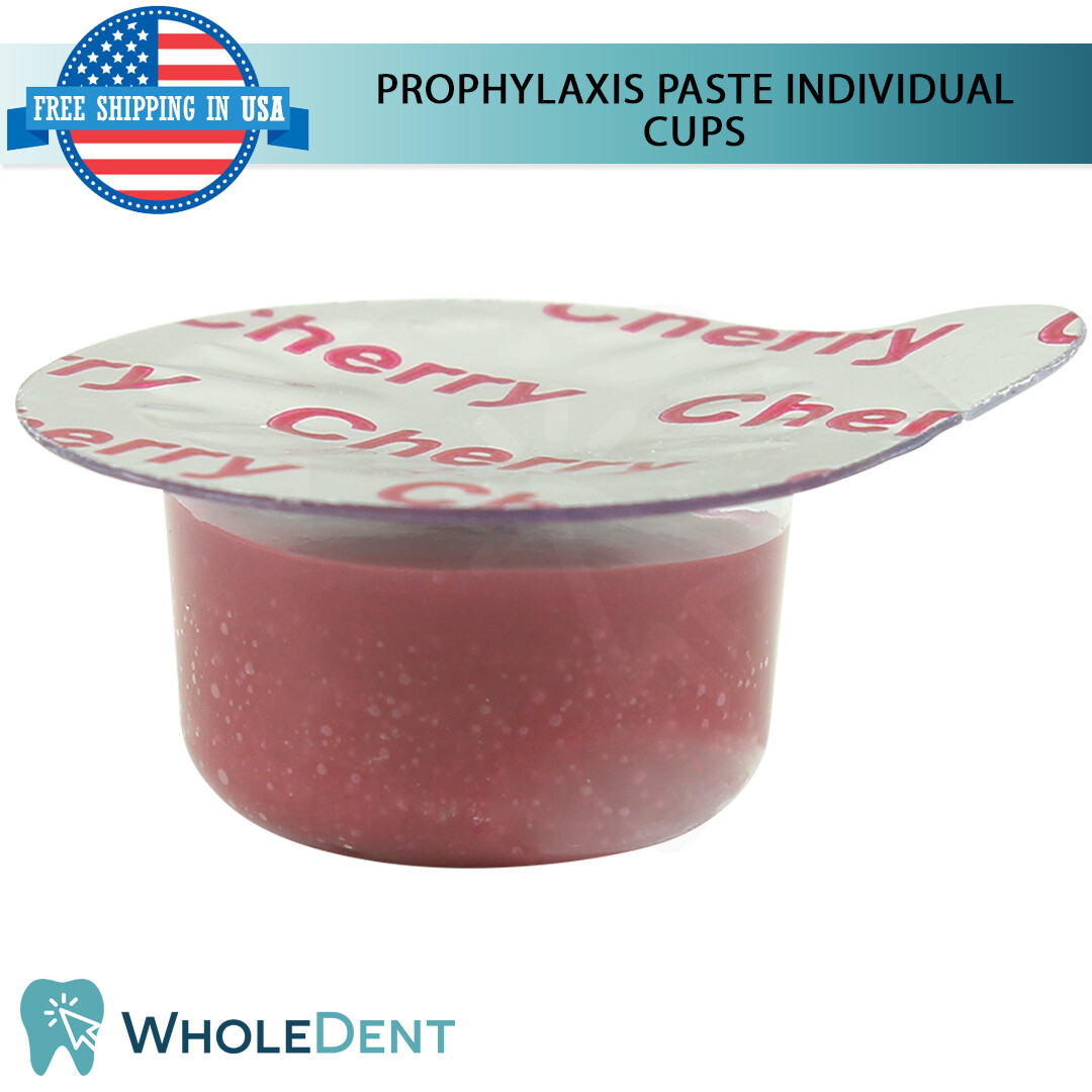 Prophylaxis Paste 50 Individual Cups 2g Flavor Dental Stain Remove Teeth Polish