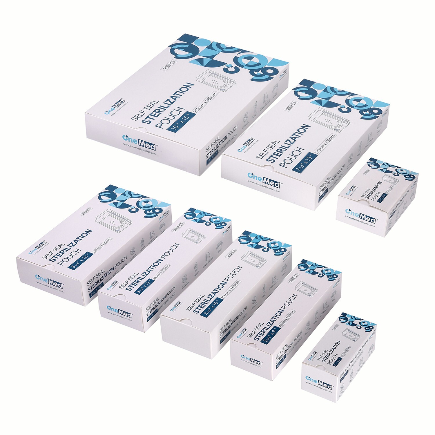 2000(10 Boxes) 5.25″x10″ Dental Sterilization Pouches Sterilizer Autoclave Bags