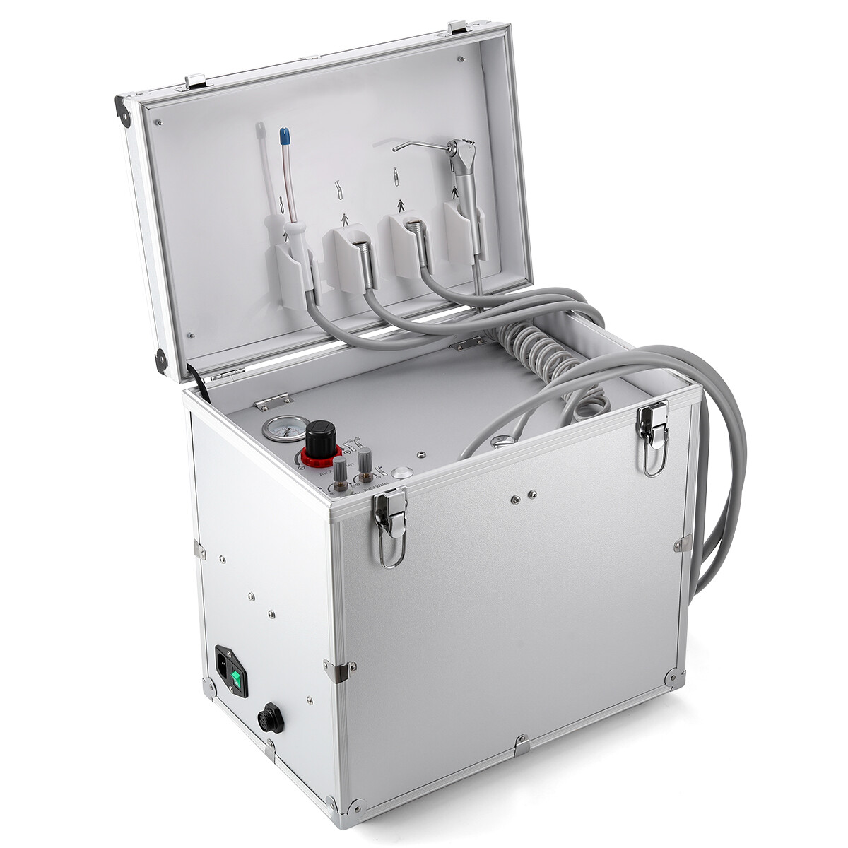 Portable Dental Mobile Delivery Unit Air Compressor Syringe SuctionTurbine/Chair