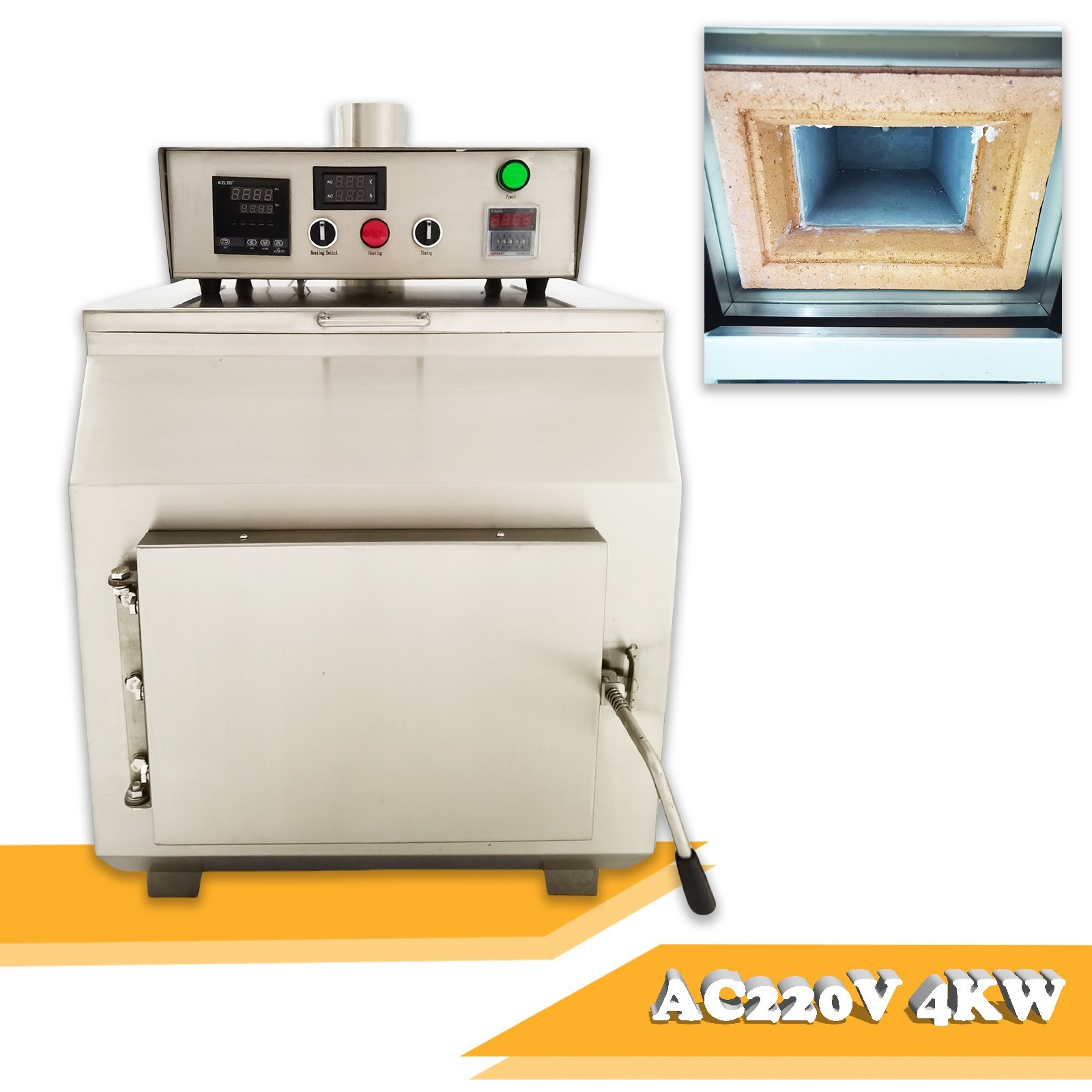 220V 4KW 7L Box-Type Muffle Furnace High-Temperature Resistance Furnace