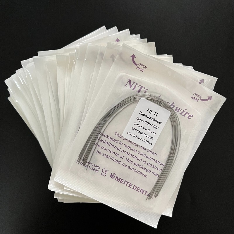 10 Packs Dental Orthodontic Thermal Activated Niti Arch Wires Rectangular Ovoid