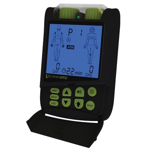 Ultima OTC TENS Device Black Electric Muscle Stimulator Pain Relief
