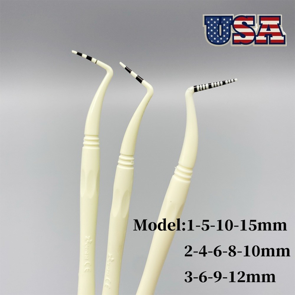 Perio Probe Dental Periodontal Implant Depth Measure Flexible Explorer Scaler US