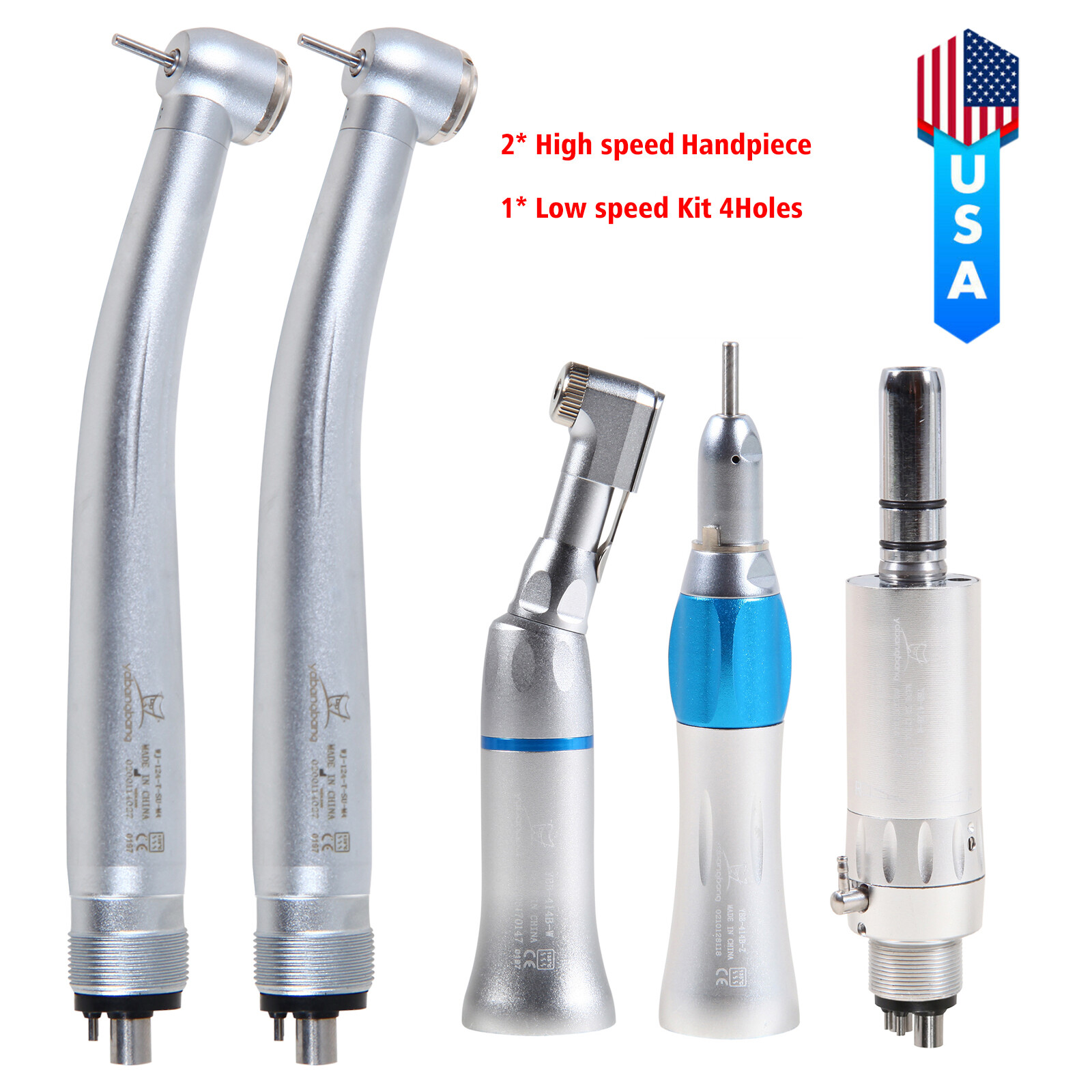 NSK Style Dental High Low Speed Handpiece / Kit 2/4 Holes Air Turbine