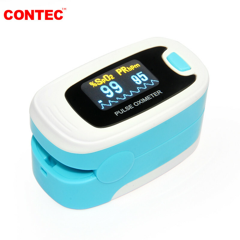 Contec Finger Pulse Oximeter SPO2 Meter Blood Oxygen PR O2 Patient Monitor FDA
