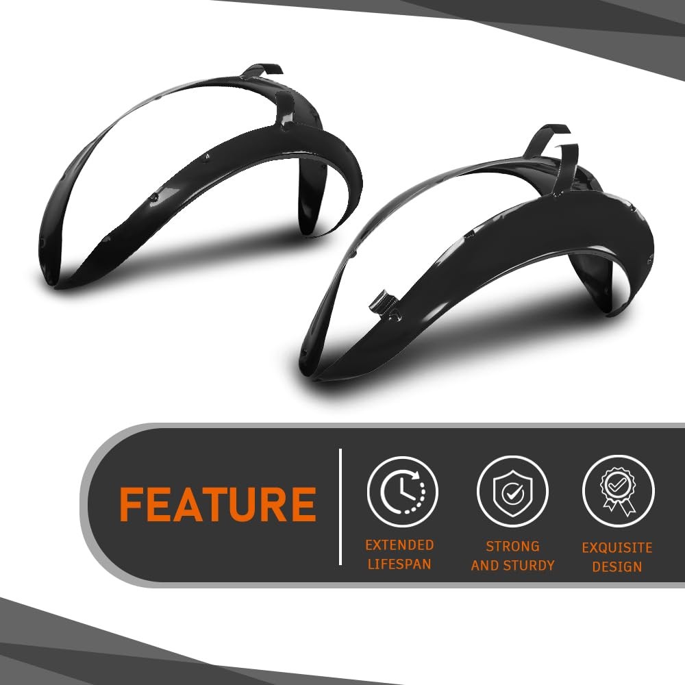 Wheel Fender Flares Corvette C3 1968-1979 Front Rear Black Exterior Trim 4PCS