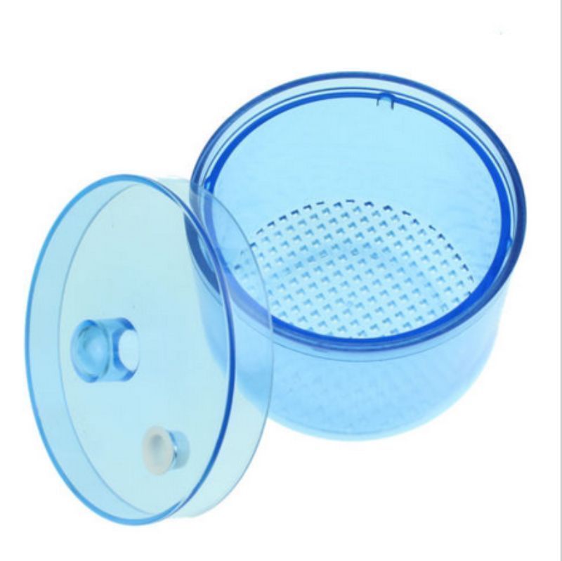 Dental Autoclavable Sterilization Cleaning Box Soak Cup Net Case Blue 135°C