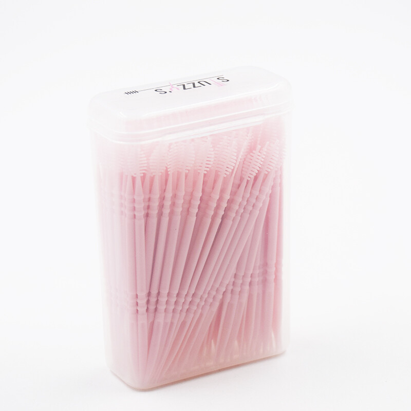 150 pcs/Box Dental Plastic Oral Picks Tooth Pick Interdental Brush 2 Heads Brush
