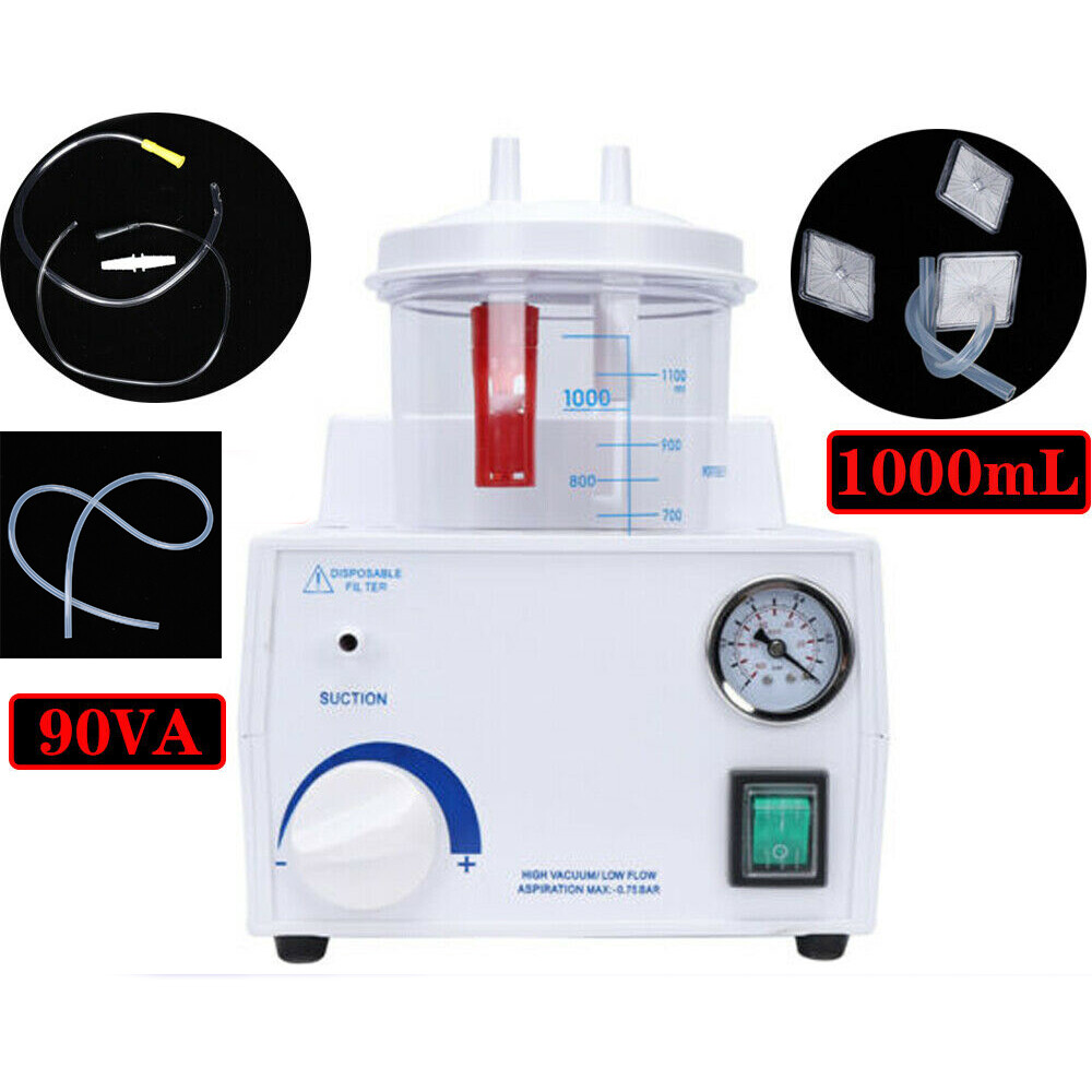 Portable Dental Phlegm Suction Unit Emergency Medical Vacuum Aspirator Machine