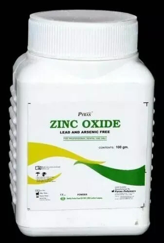 Dental ZINC OXIDE Powder 100g Pure & Micronized for Preparation Temprary Cement