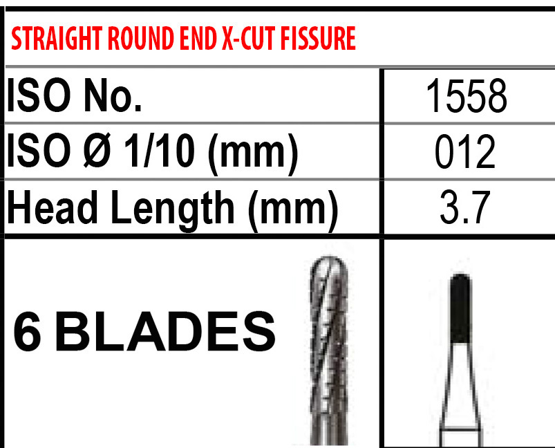FG1558 Beavers Carbide Burs FG 1558 Bur #1558 Friction Grip Made in Canada