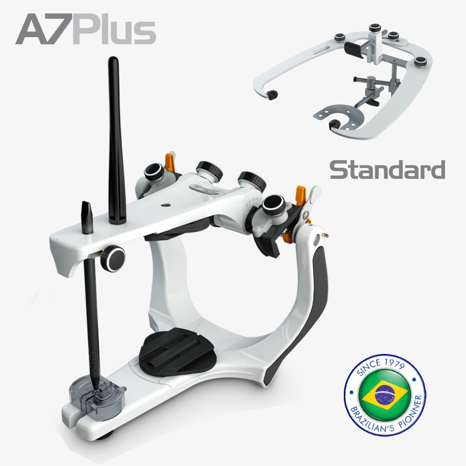 BIOART Semi-Adjustable Articulator A7 Plus with Standard Facebow, Plastic Case