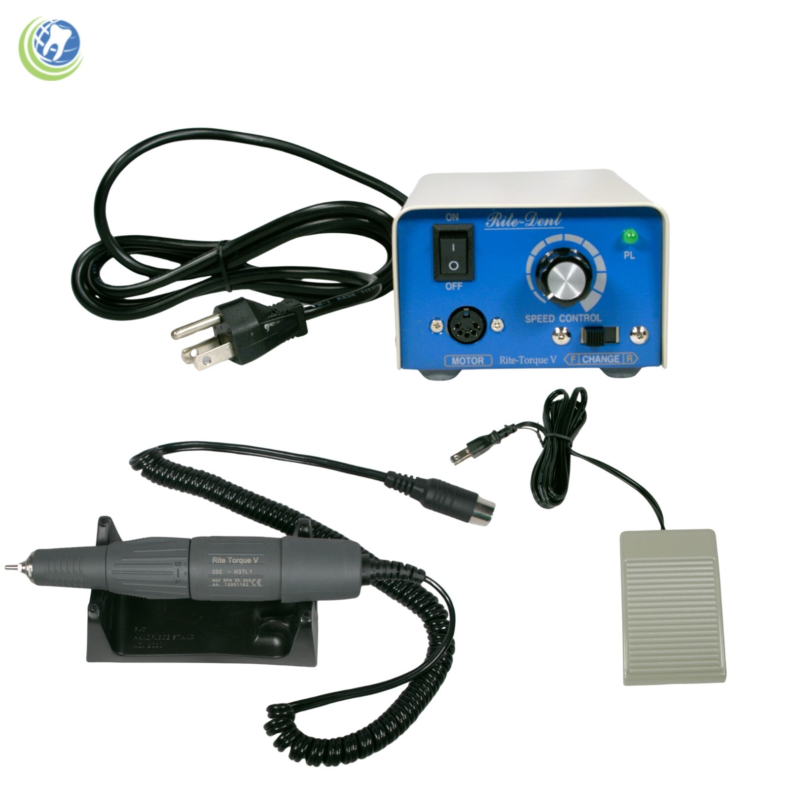 NEW COMPLETE DENTAL LABORATORY MICROMOTOR WITH LAB TYPE HANDPIECE 110V & 220V