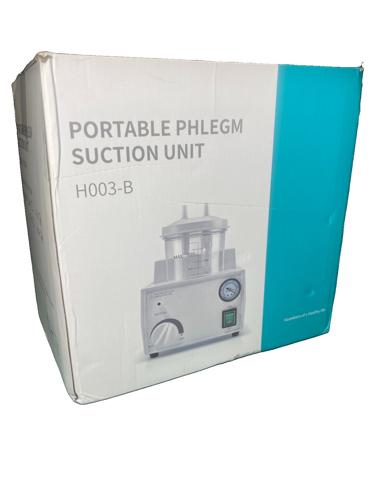Portable Phlegm Suction Unit Vacuum Aspirator Machine H003-B-New