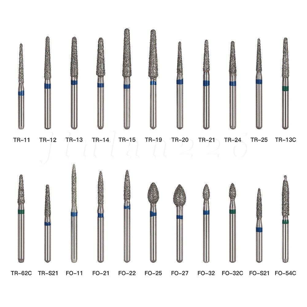 50 pcs Dental Diamond Ball Round burs Medium FG 1.6mm for High Speed Handpiece