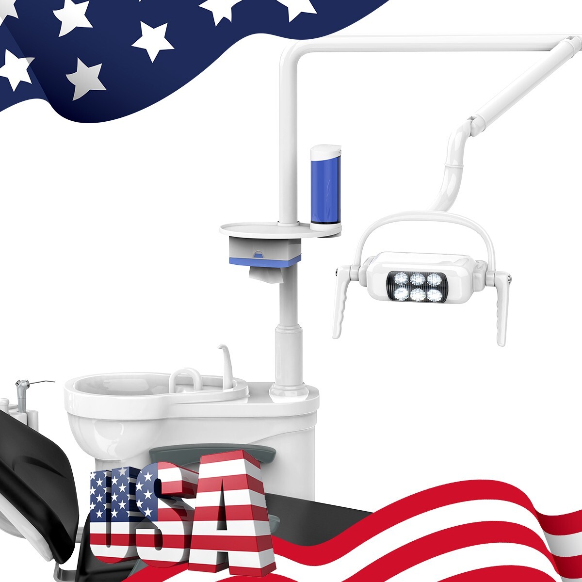 Unidad Dental con Silla Motor DC Controlado por Computadora / Unidad de Entrega