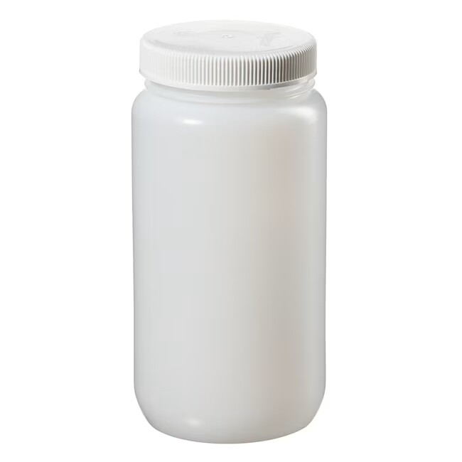2120-0005 Nalgene Large 1/2 Gallon 2L Leakproof Wide-Mouth Polyethylene Bottle
