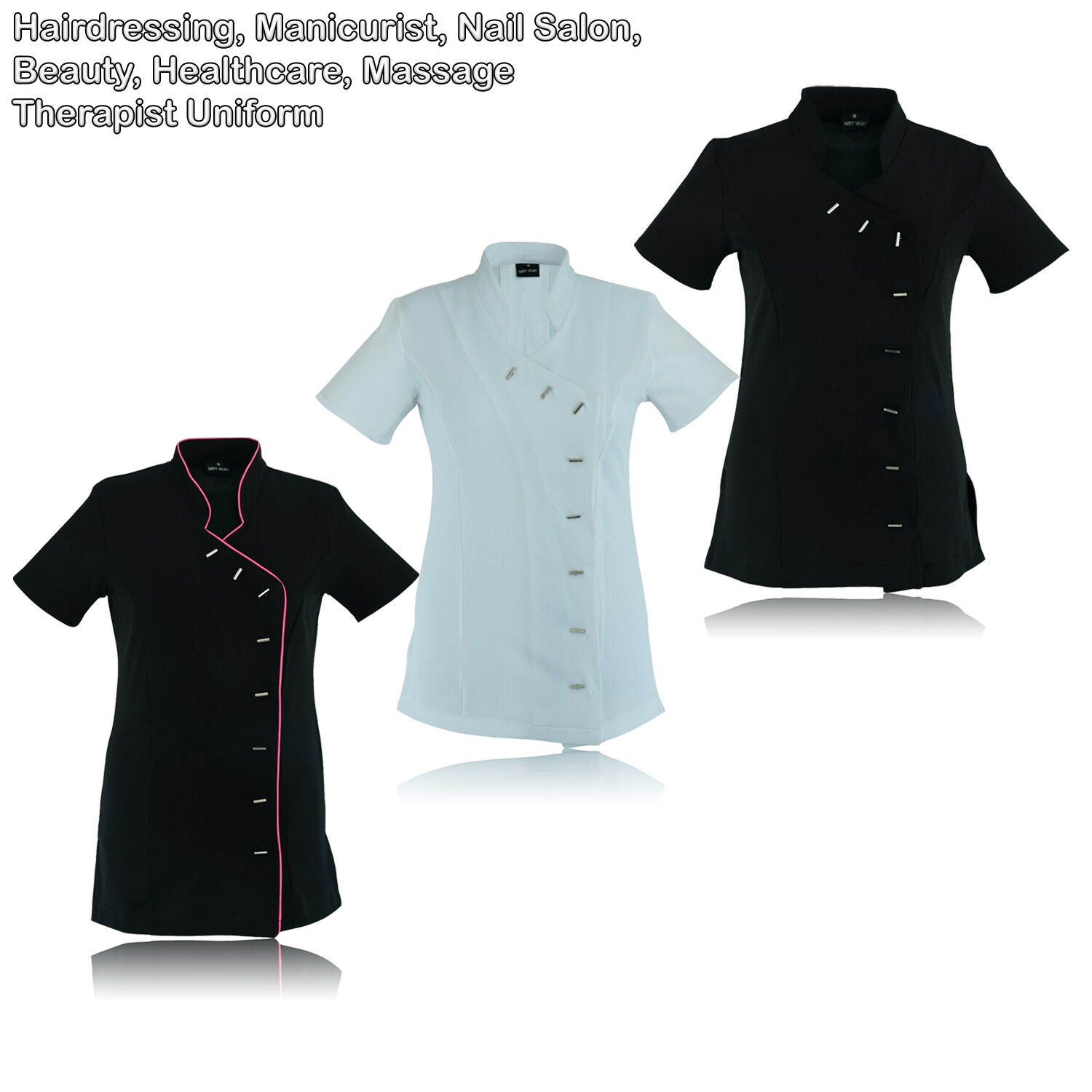 Salon Tunic Beauty Therapist Nail Spa Massage Uniform Health Work Beautician UK