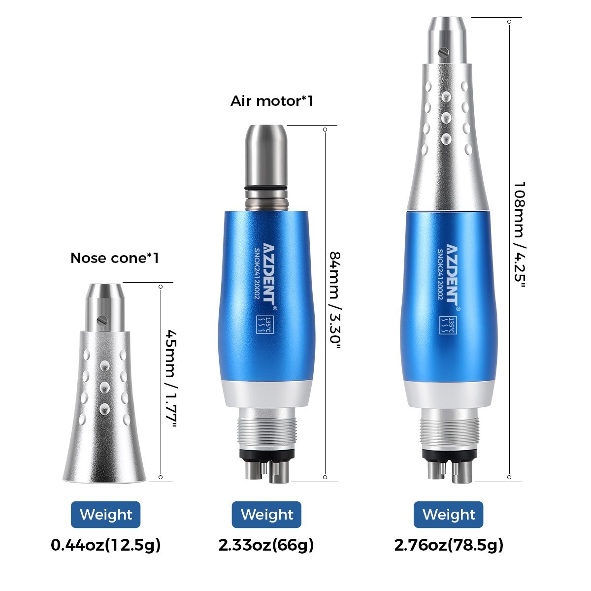 NSK Style Dental Wireless Hygiene Prophy Handpiece/Hygiene Prophy 4:1 Air Motor