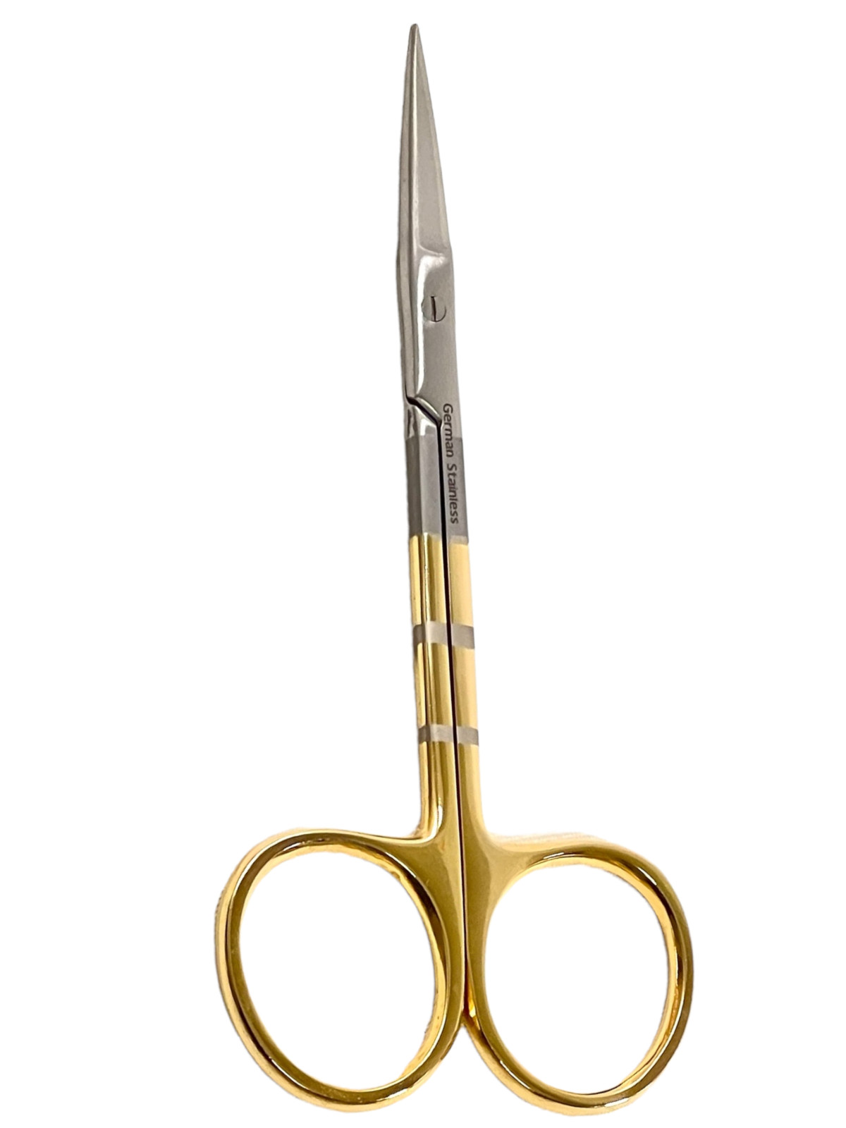 Surgery Iris Scissors 4.5″ Curved + Straight Sharp -10PK Tungsten Carbide Insert
