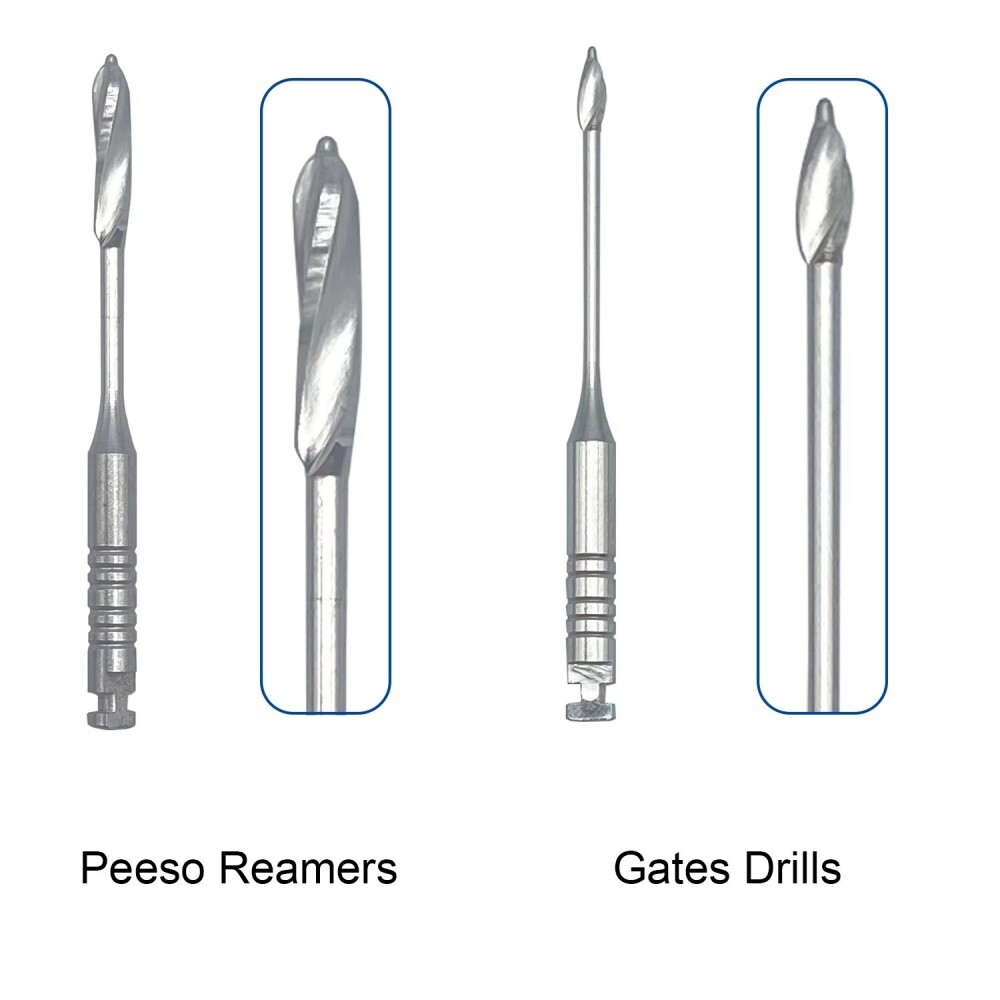 Dental Endodontic Gates Drills Peeso Reamers 32/28mm Stainless Steel Endo Files