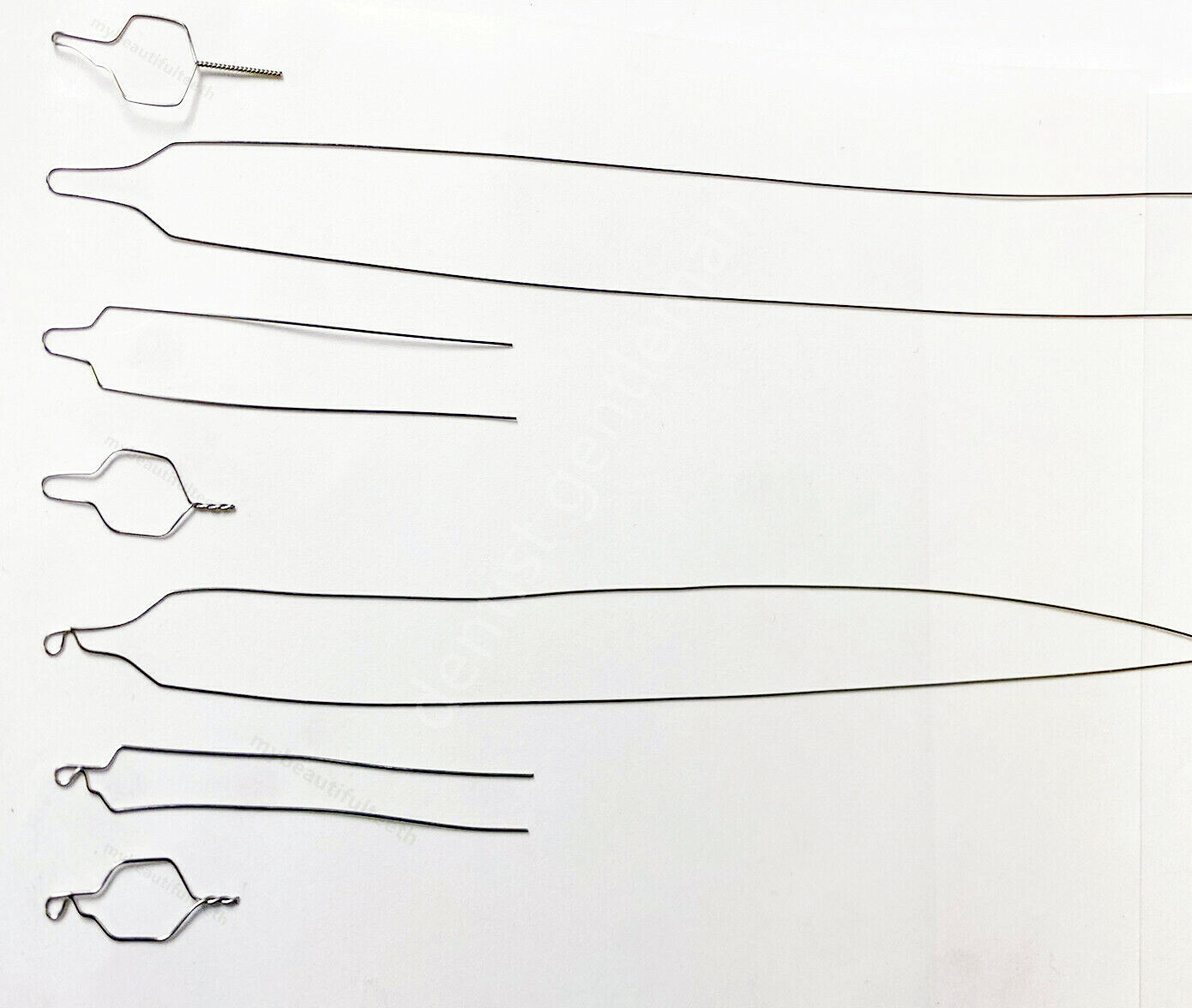 100pc Dental Orthodontic Wire Preformed Ligature Tie Stainless Long Short Twist