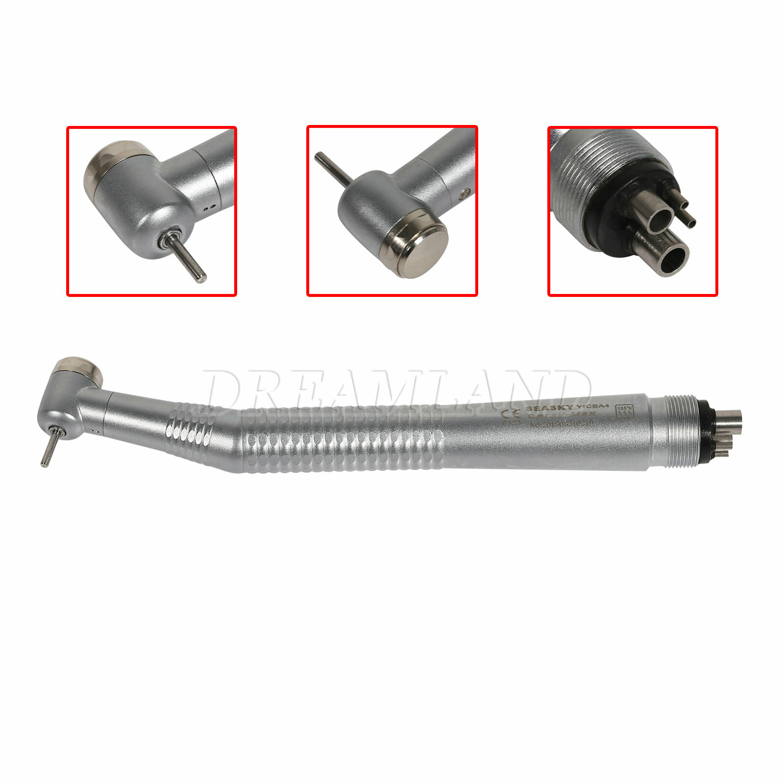 1-10 Seasky Dental High Speed Turbine Handpiece Single Spray 4 Hole Fit NSK wk