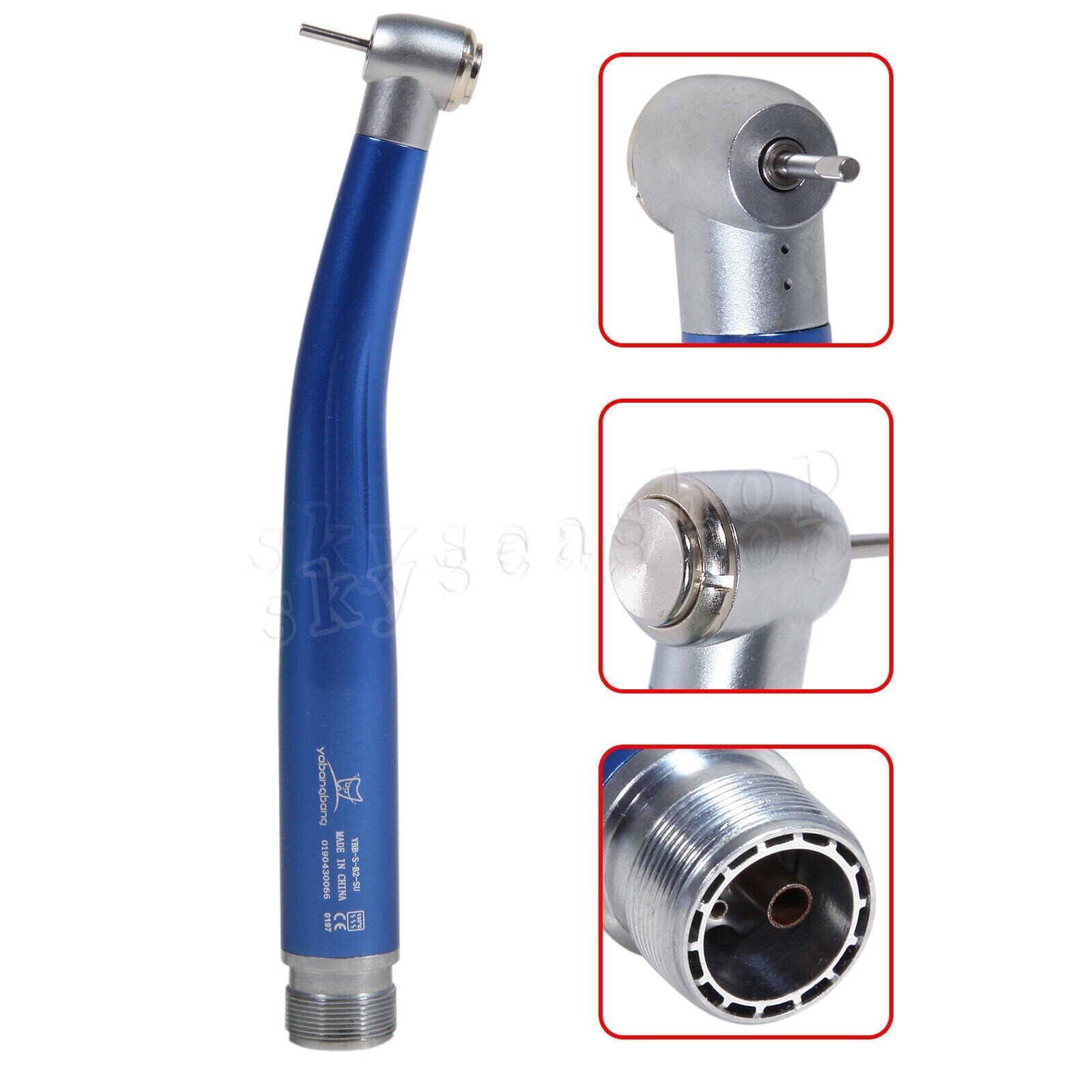 NSK Style Dental High Speed Handpiece Turbine 4Holes/2Hole Pneumatic/Air 7 Color