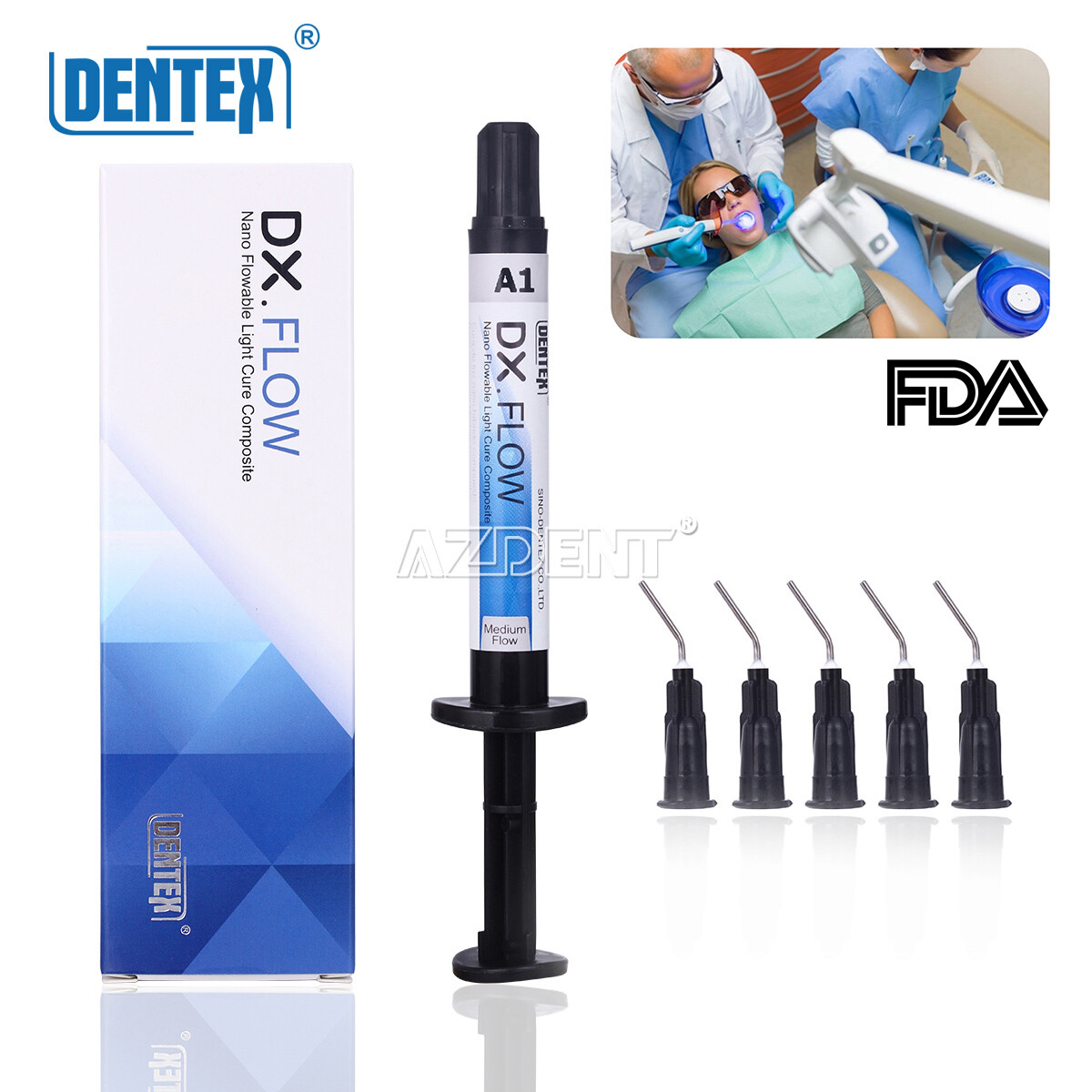 Dental Light Cure Flowable Composite Resin/Acid Etching Gel/Bonding Adhesive
