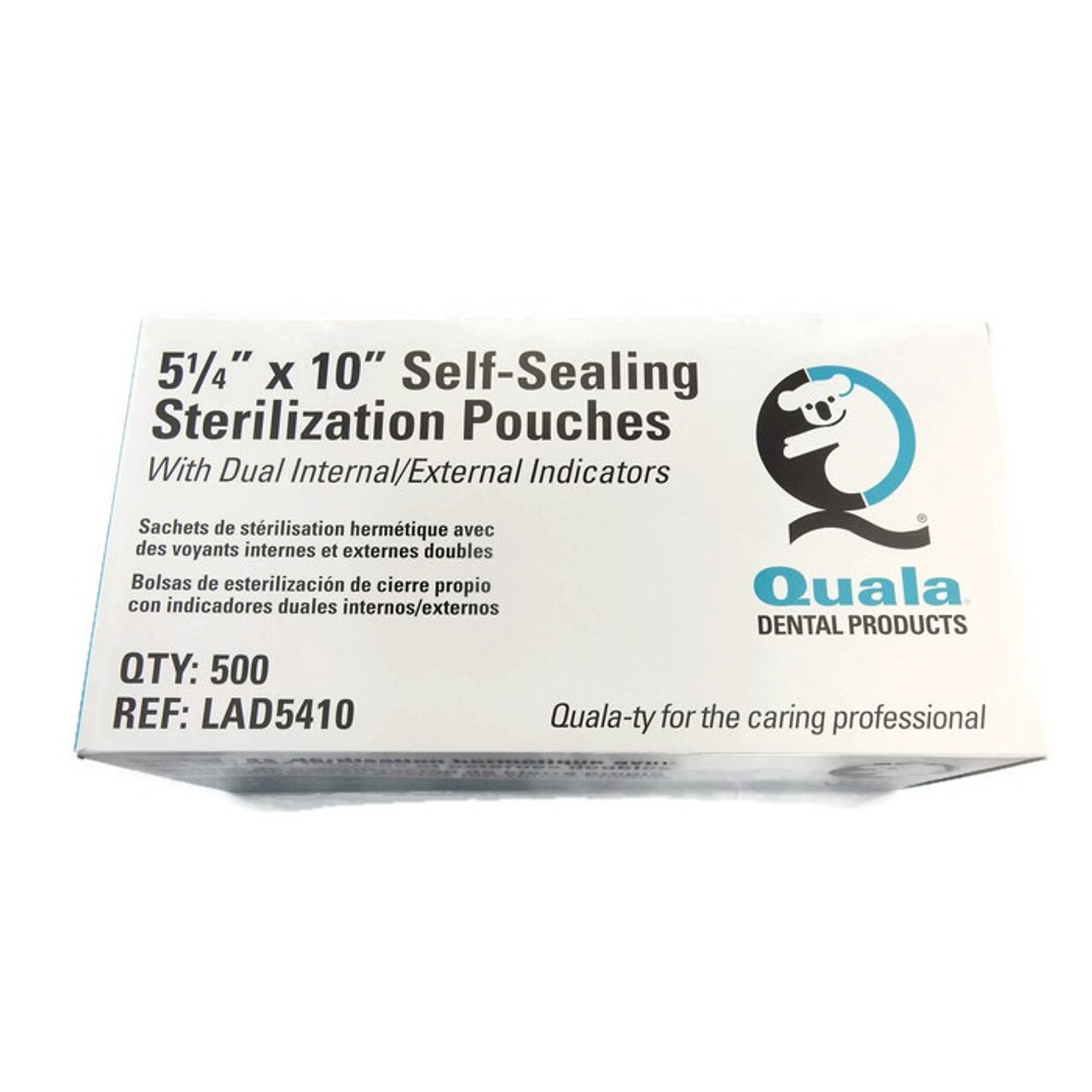 Quala LAD5410 Self-Sealing Sterilization Pouches 5.25″ X 10″ 500/Bx
