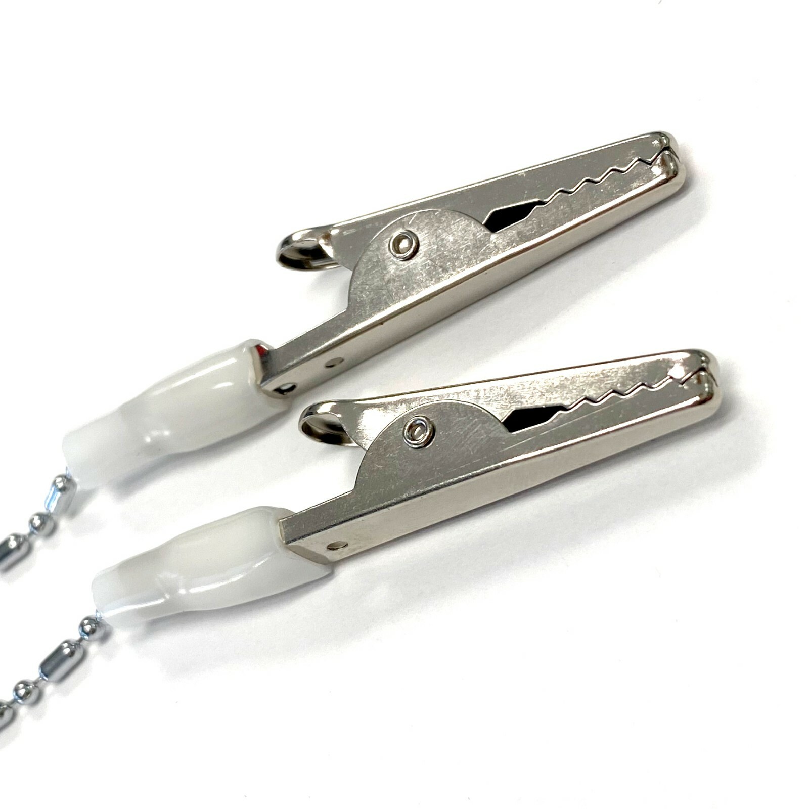 5 Pack Premium Dental Bibs Clip Napkin Holders Metal White Chain for Dentist