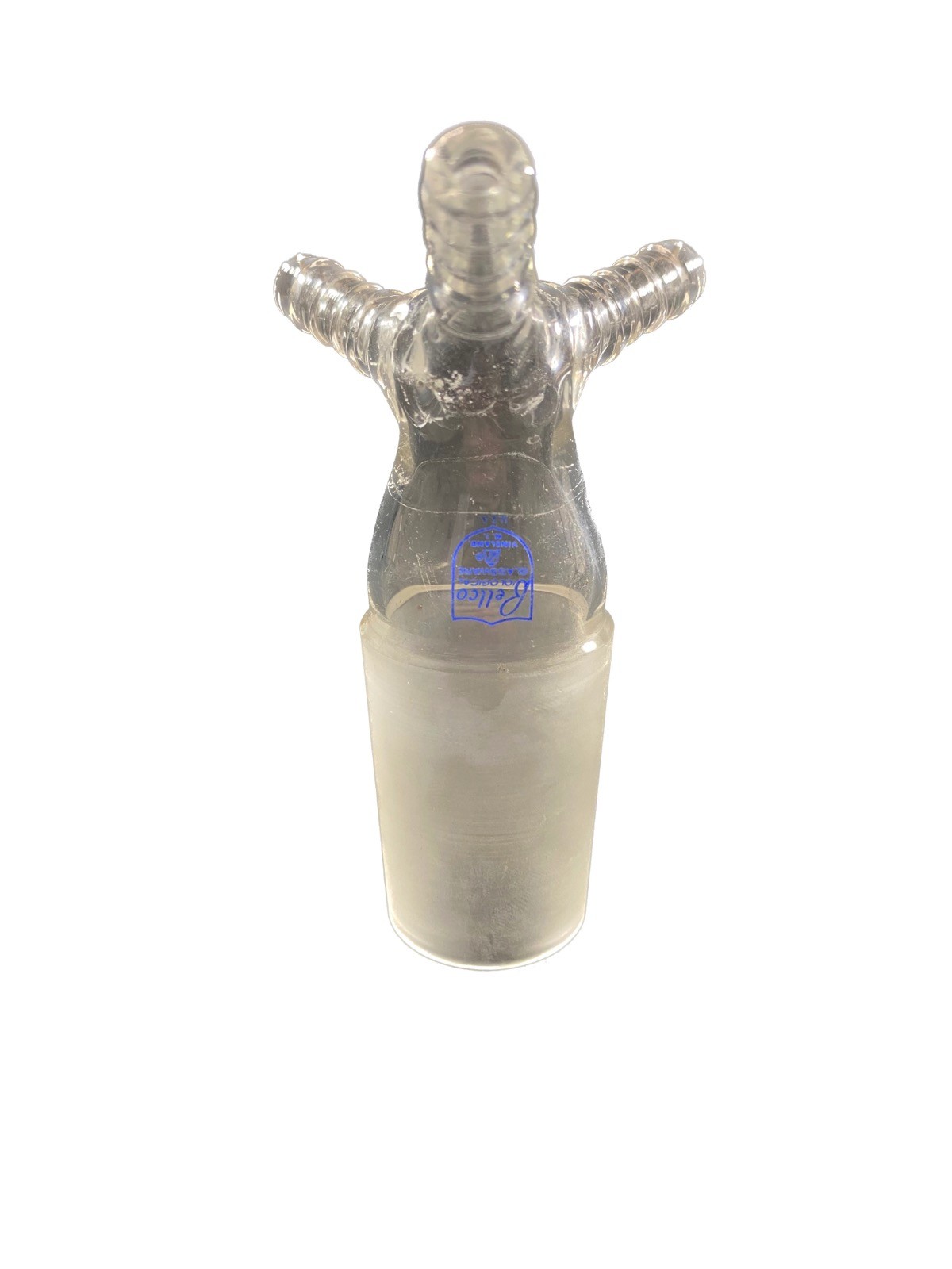 BELLCO Glass 34/45 Standard Taper Joint Tri-Hose Connection Vacuum Inlet Adapter