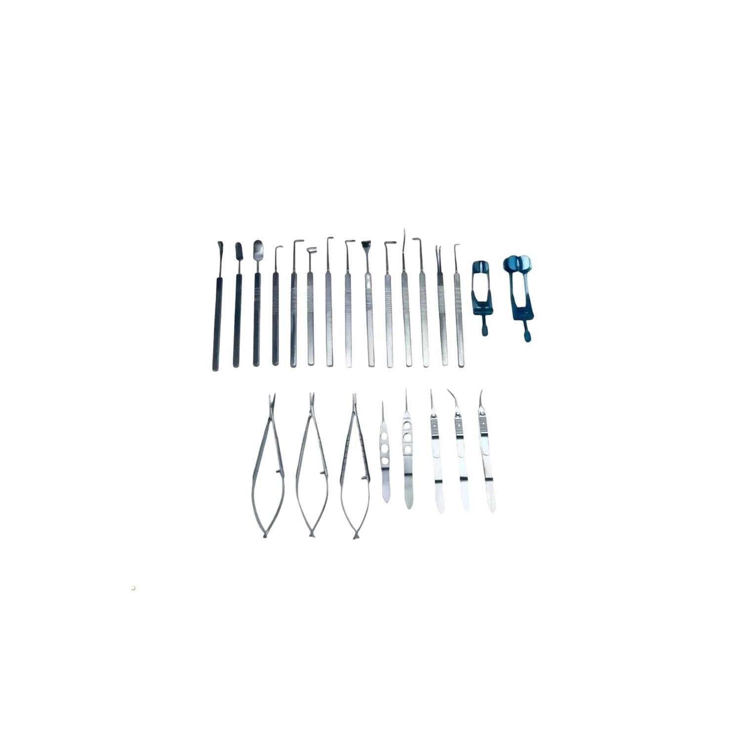 Strabismus Ophthalmic Eye Kit Micro Surgery Surgical Instruments Set 24 Pcs Set