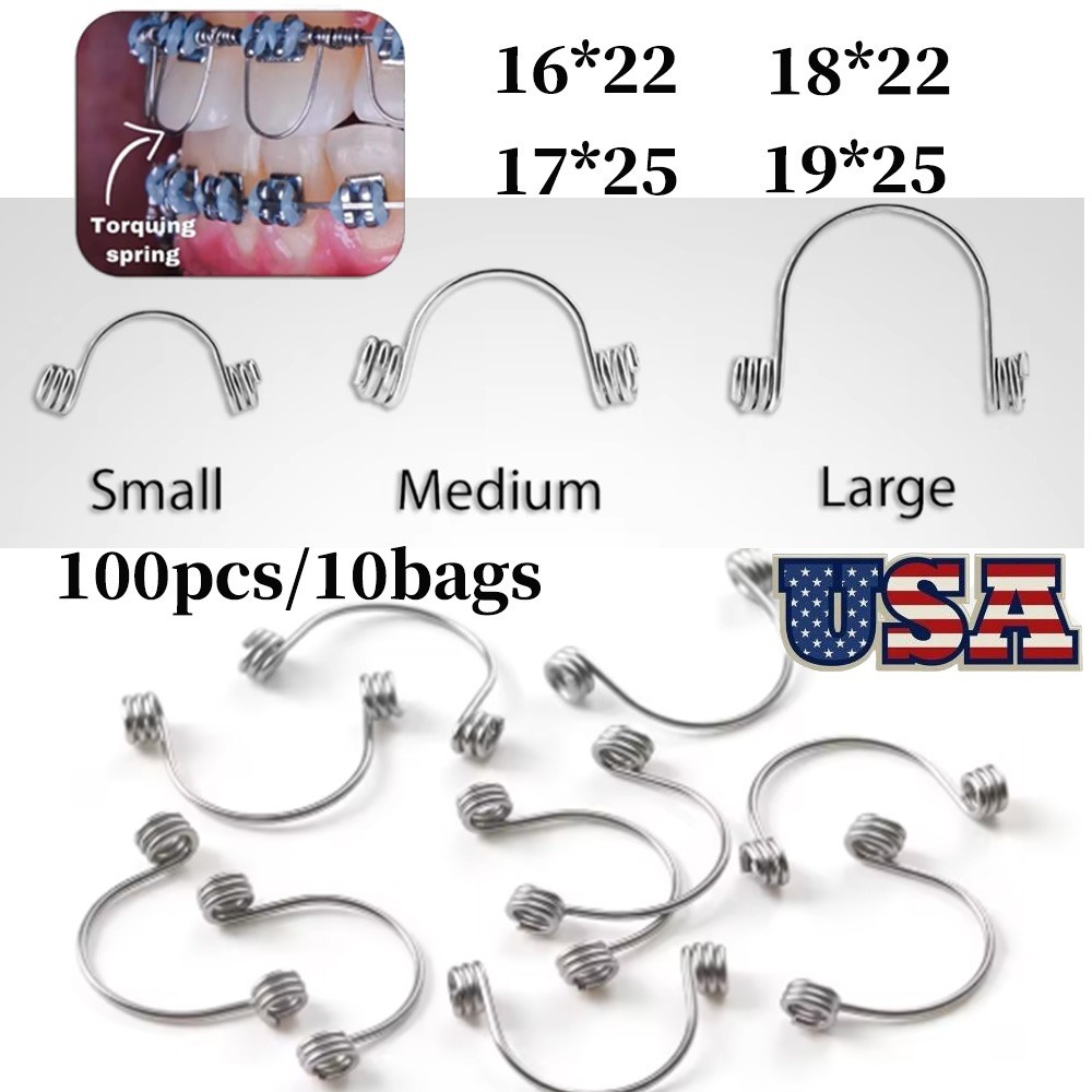 Dental Ortho Torquing Torque Spring Rectangular Anterior Teeth Arch Wire Springs