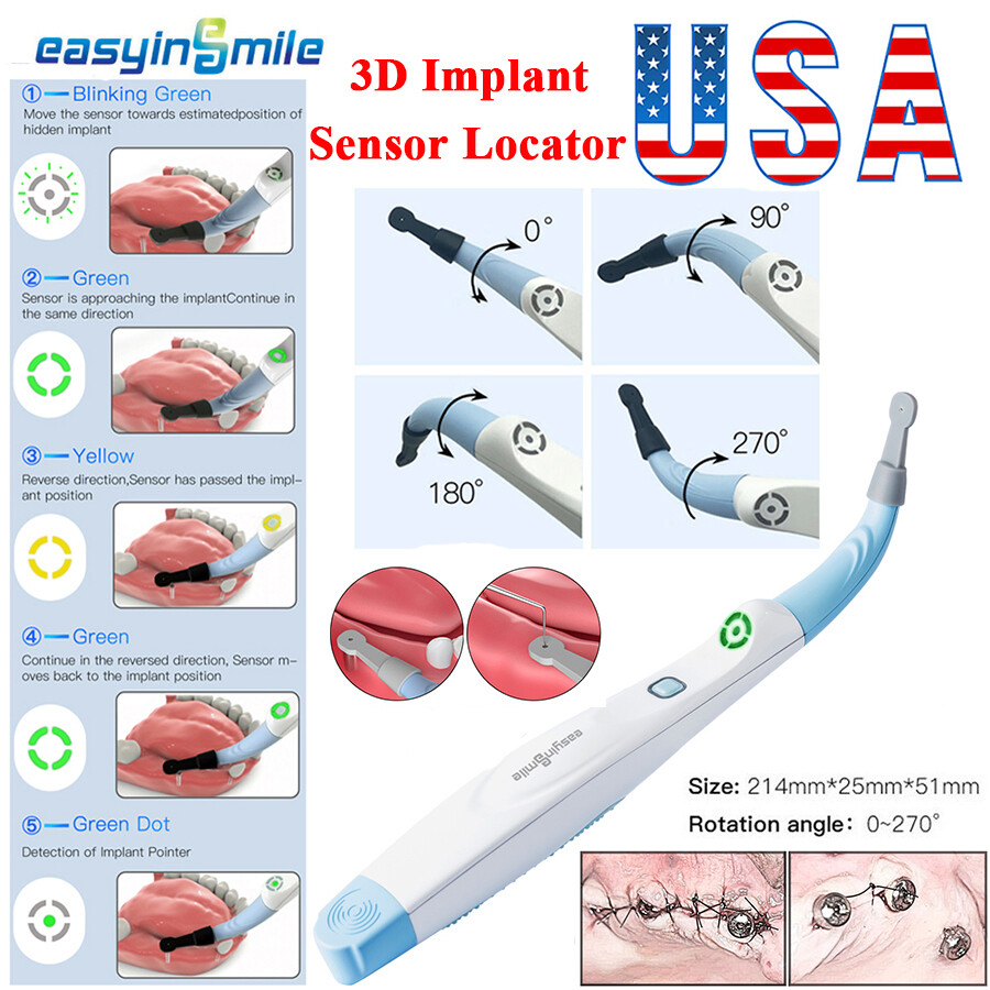 Dental Wireless Implant Sensor 3D Smart Detector Spotting 3Sensor 270℃ Rotating
