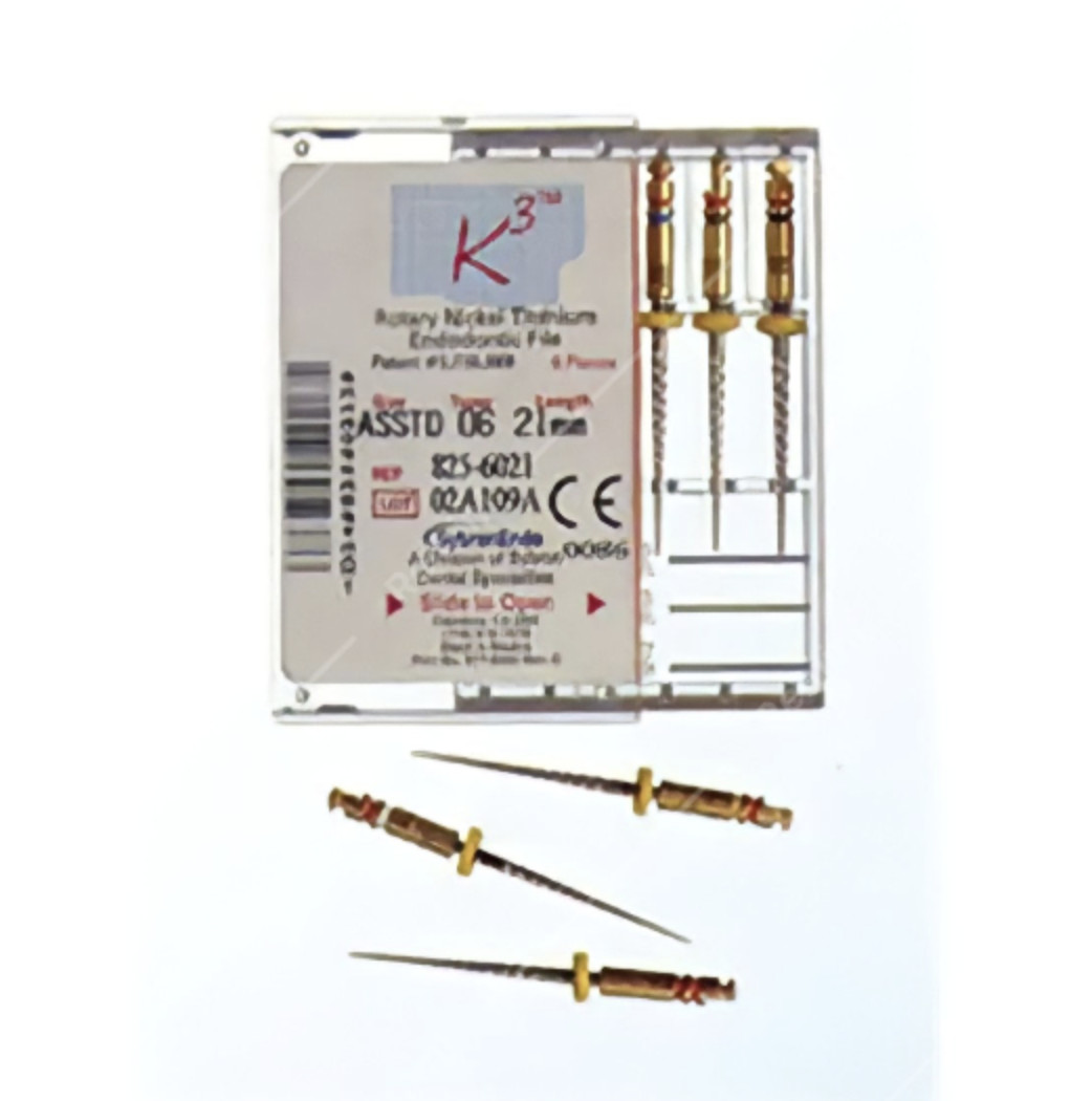 K3 Rotary File Nickel Titanium 6/Pk. SYBRONENDO