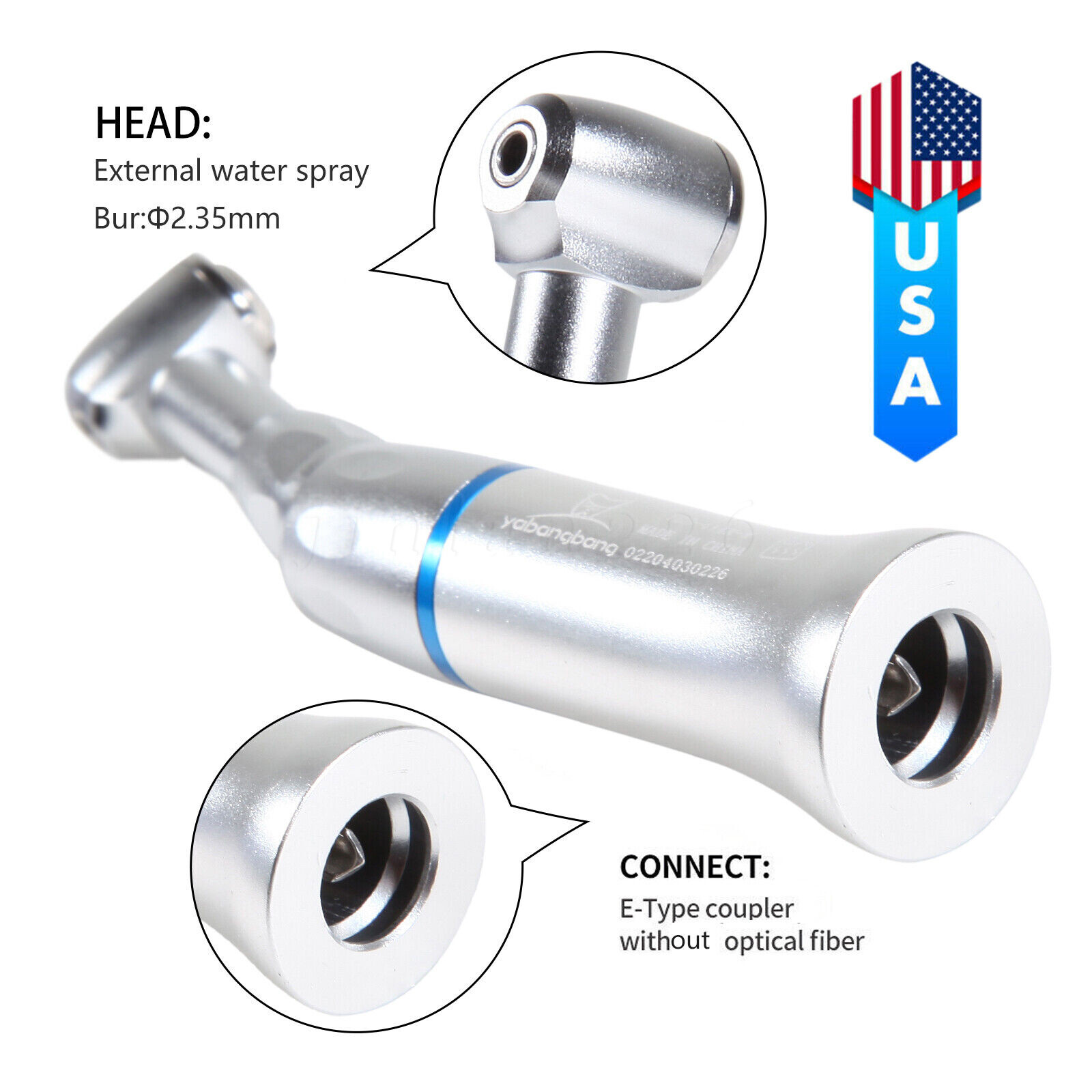 NSK Style Dental Contra Angle Slow Low Speed Handpiece Push Button/ Latch Wrench