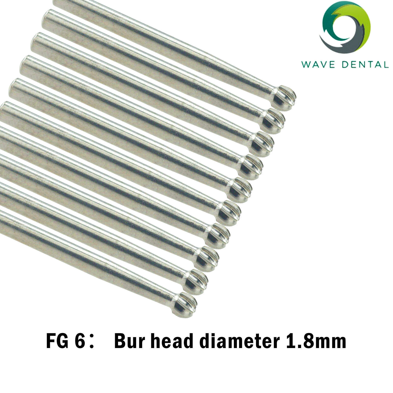 Wave Dental FG 1/4 1/2/3/5/6/7/8 Bur Prima Tungsten Carbide Round Friction Grip