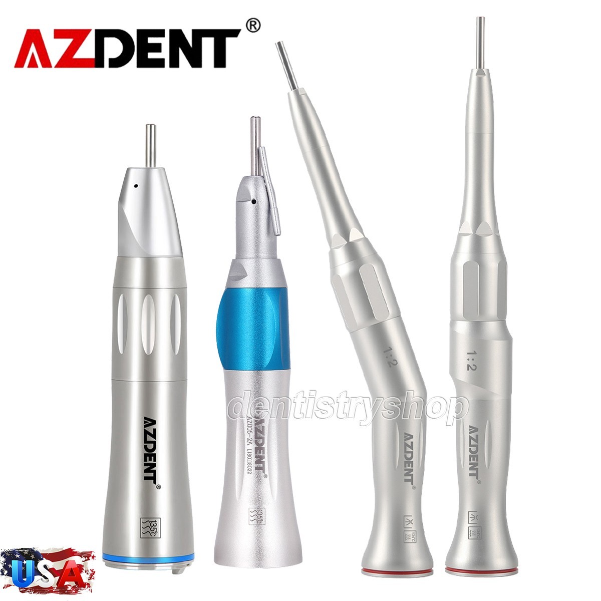 Dental Surgical Handpiece 1:2 Oral Surgery 20° Contra Angle 1:1 Straight Cone