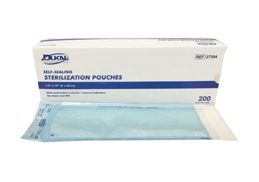 MILS Dukal Self-Sealing Sterilization Pouches 5.25″ X 10″ 200/box
