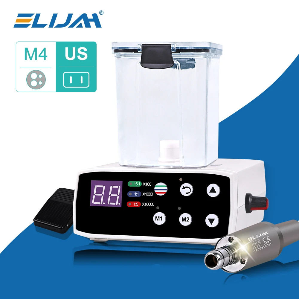 Dental Brushless LED Electric Micro Motor Fit 1:1/1:5 Handpiece-w/Water Tank USA