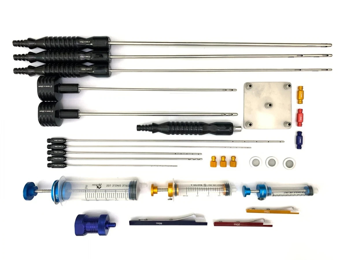 Liposuction Cannulas Fat Grafting Power Handle and Luer Lock Kit A+