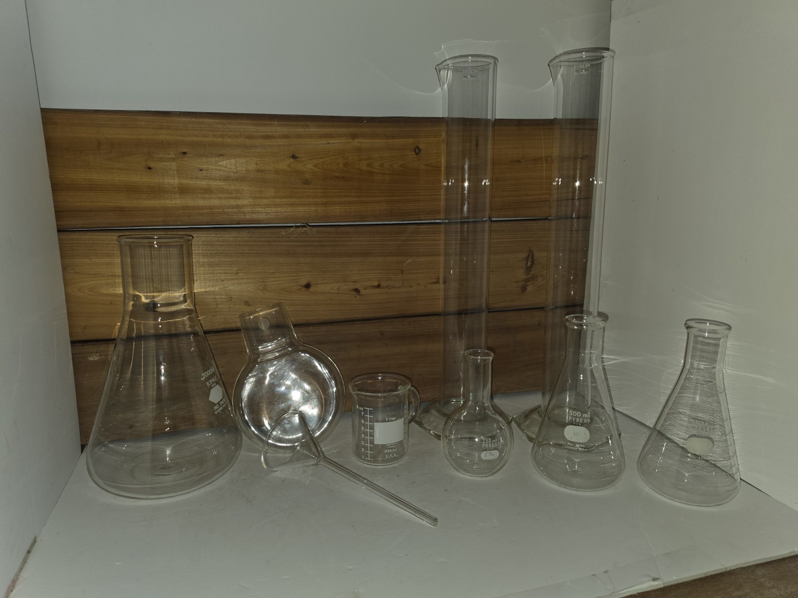 Lot Of 9 Vintage Pyrex Laboratory Glassware